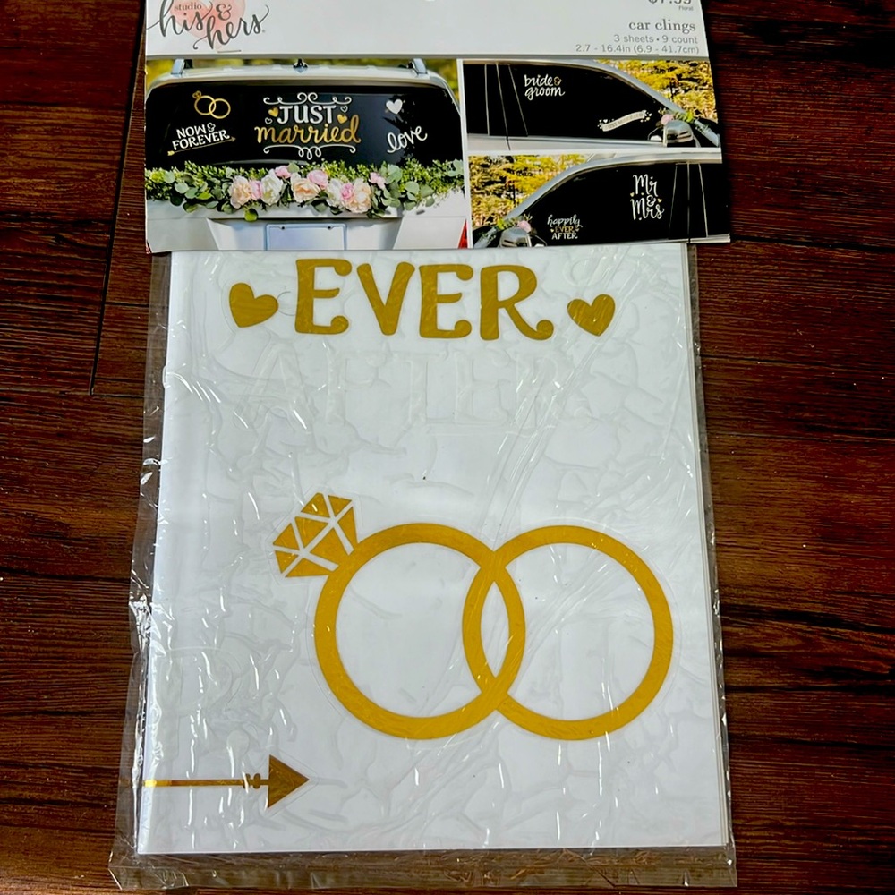 Wedding Car Clings